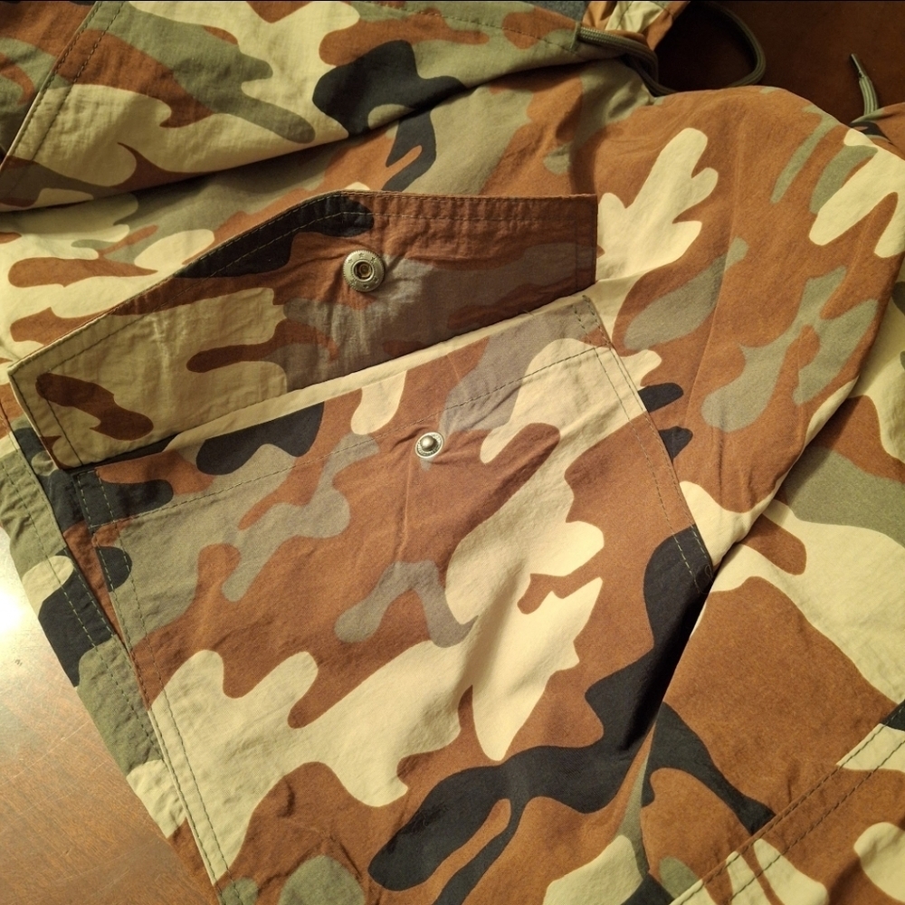 Tinseltown Camo Wide Leg Relaxed Fit Cargo Parachute Pants Size Large - Picture 8 of 16